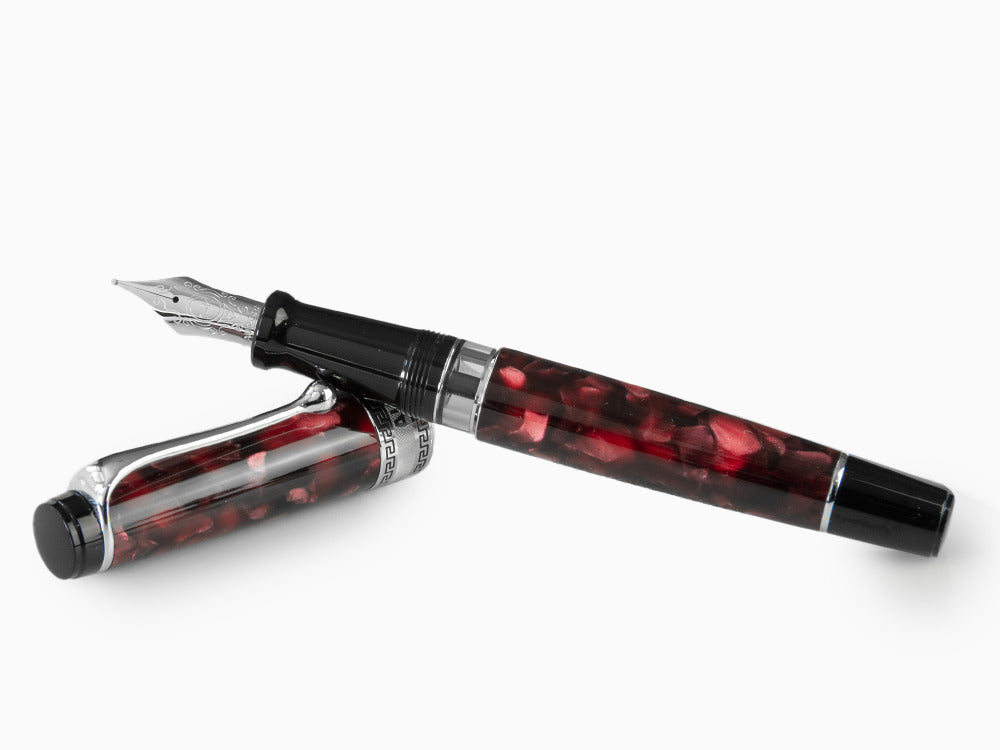 Pluma Estilográfica Aurora Optima, Auroloide, Burdeos, 996-CX