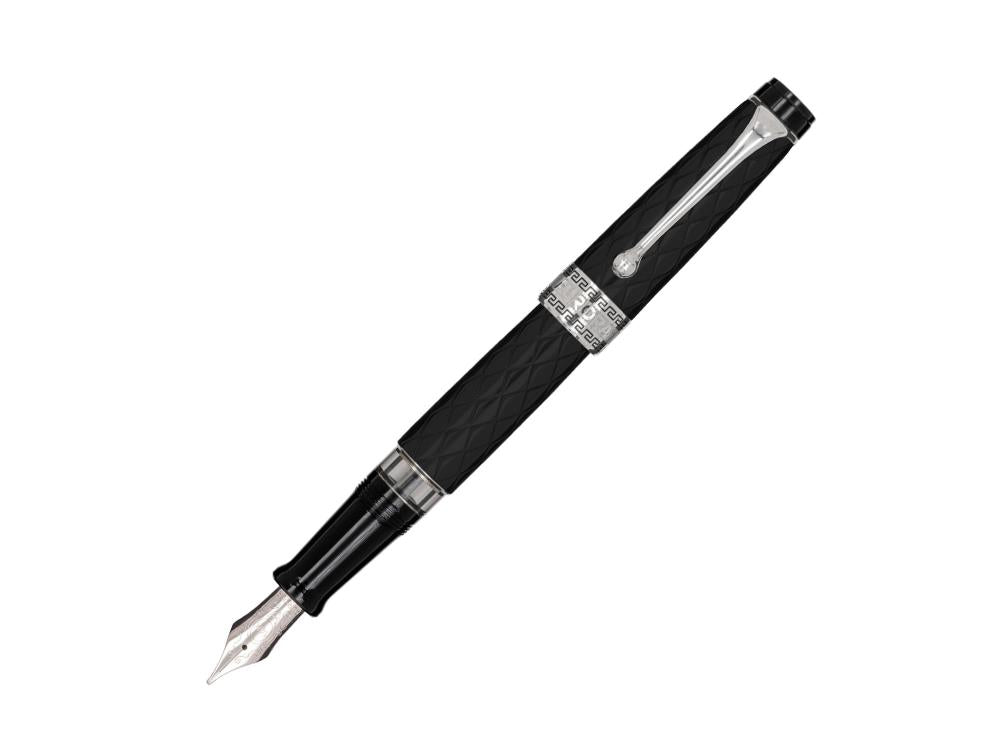 Pluma Estilográfica Aurora Optima Rombo Guilloché, 997-CRBN