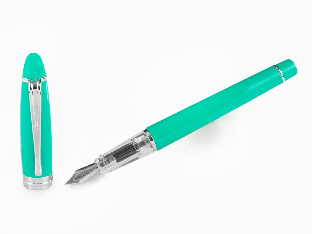 Pluma Estilográfica Aurora Ipsilon Demo Colors INTUITIVO, Azul, B09-CVS