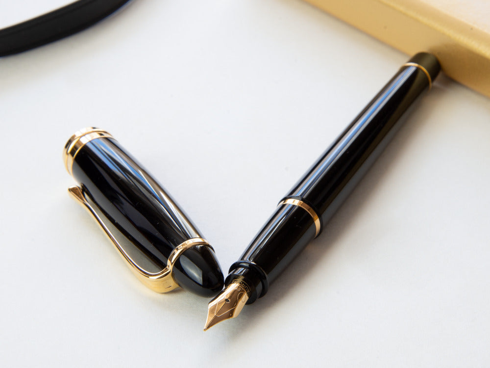Pluma Estilográfica Aurora Ipsilon -  Resina Negra  -  B11N