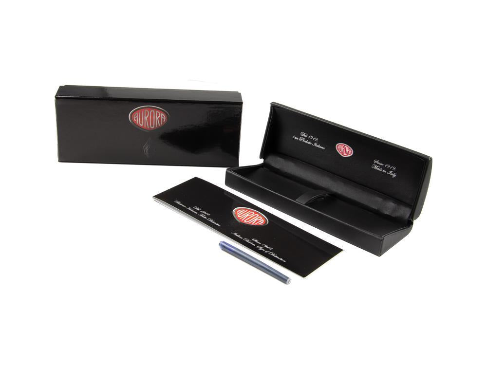 Bolígrafo Aurora Ipsilon, Laca Marrón, Adornos en oro, B33T