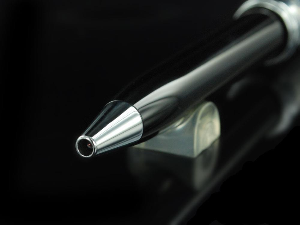 Bolígrafo Aurora Ipsilon Silver - Plata Maciza y Resina Negra - B34CN