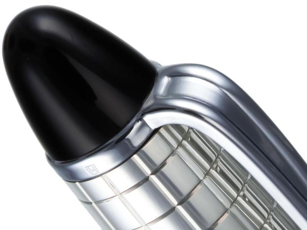 Bolígrafo Aurora Ipsilon, Resina, Adornos cromados, Negro, B34CQN
