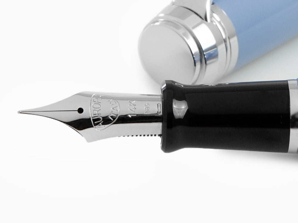 Pluma Estilográfica Aurora Talentum Big, Resina, Adornos Cromo, D11A