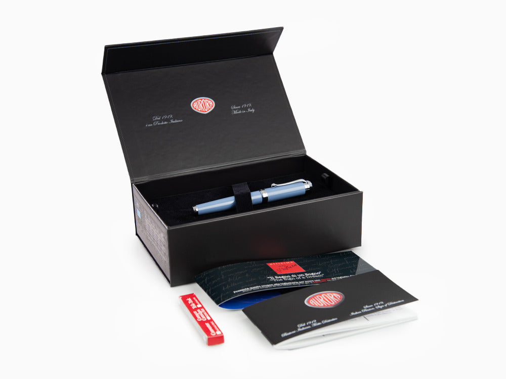 Pluma Estilográfica Aurora Talentum Big, Resina, Adornos Cromo, D11A