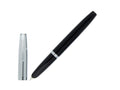 Pluma Estilográfica Aurora Duo-Cart, Resina Negra, Cromo, DC57-CNM