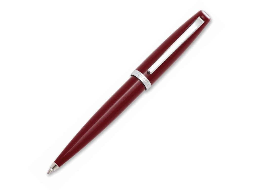 Bolígrafo Aurora Style, Resina, Adornos en plata, Rojo, E32PRP