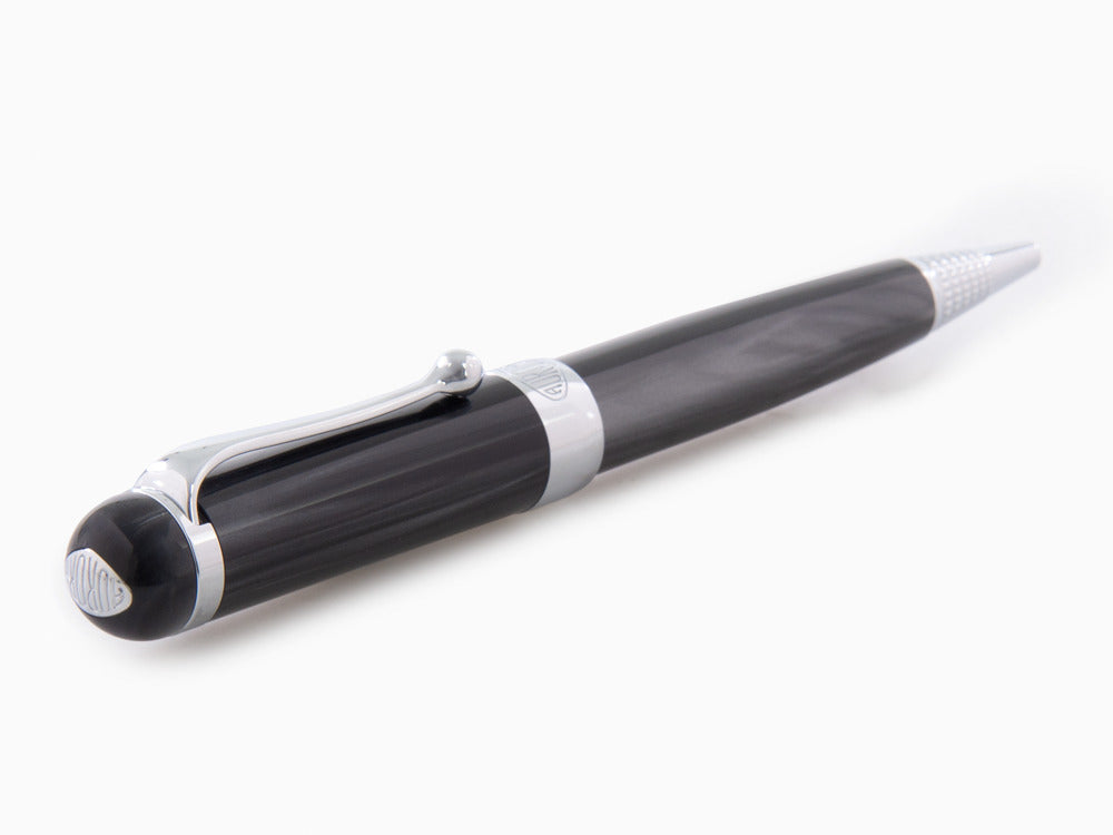Bolígrafo Aurora Alpha, Resina, Adornos Cromados, Negro, H31CN
