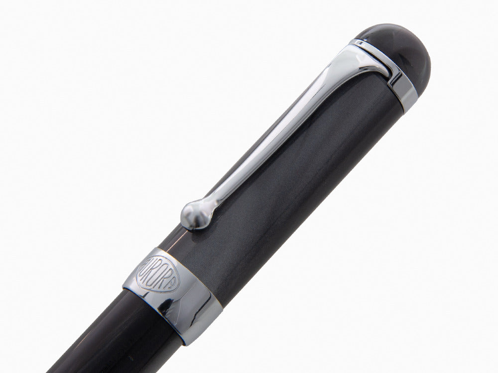 Bolígrafo Aurora Alpha, Resina, Adornos Cromados, Negro, H31CN