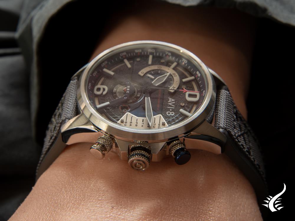 Reloj de Cuarzo AVI-8 Hawker Harrier II, Azul, 43 mm, AV-4056-04