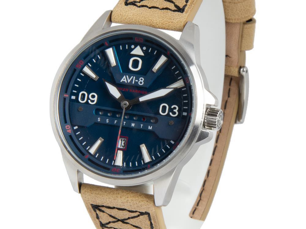 Reloj de Cuarzo AVI-8 Hawker Harrier II, Azul, 45 mm, AV-4063-02