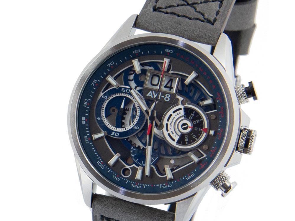 Reloj de Cuarzo AVI-8 Hawker Harrier II Matador, Azul, 45 mm, AV-4065-04