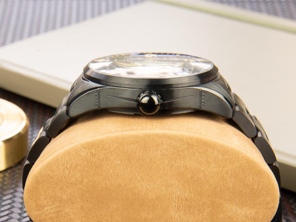 Reloj Automático AVI-8 Spitfire, PVD, Negro, 42 mm, Acero inoxidable, AV-4073-33