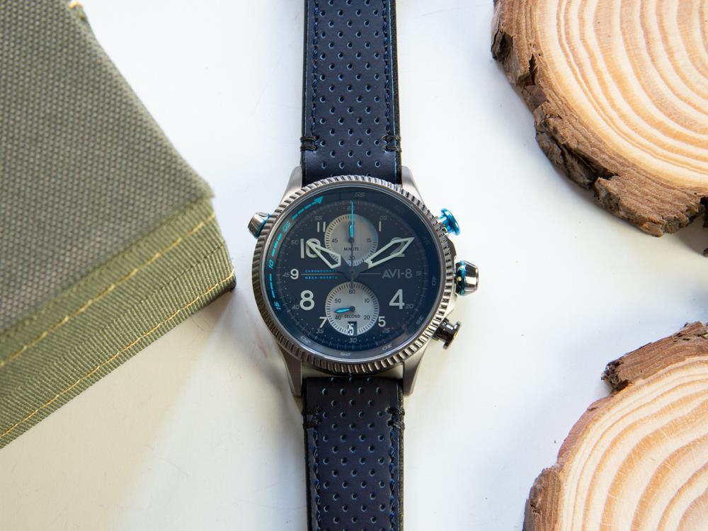 Reloj de Cuarzo AVI-8 Hawker Hunter Duke Chronograph Colerne, Gris, AV-4080-02