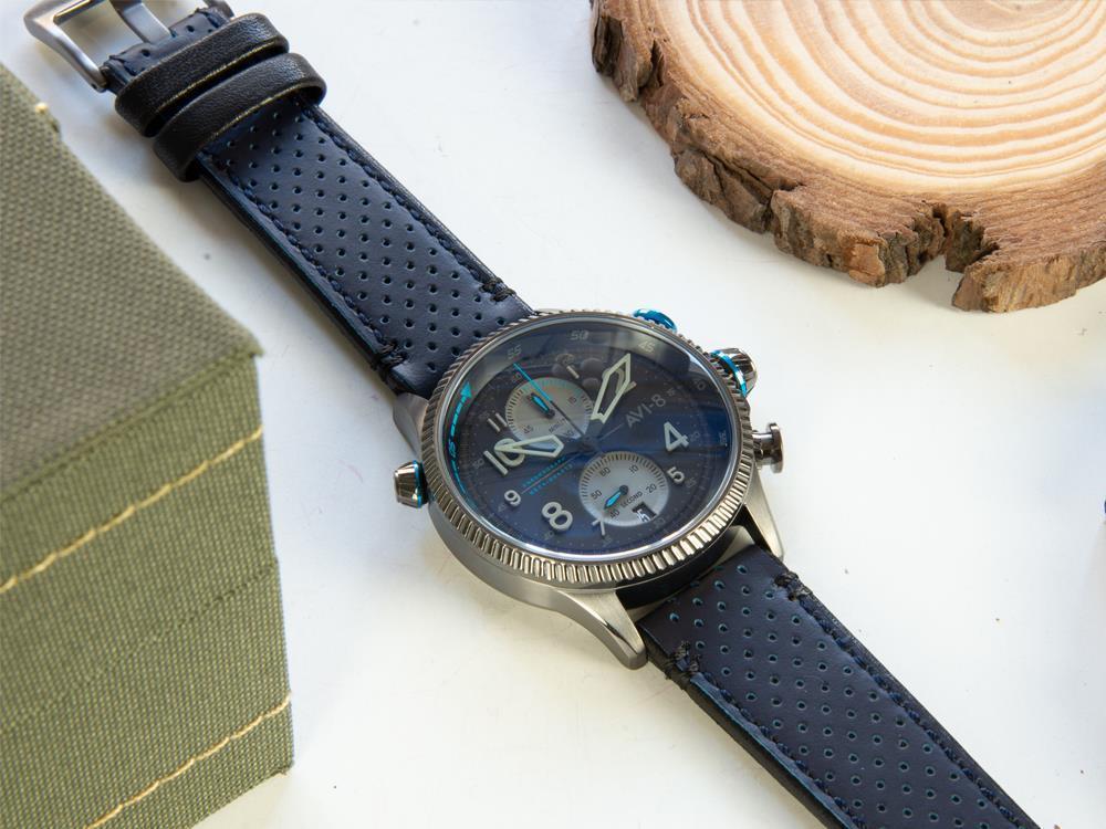 Reloj de Cuarzo AVI-8 Hawker Hunter Duke Chronograph Colerne, Gris, AV-4080-02