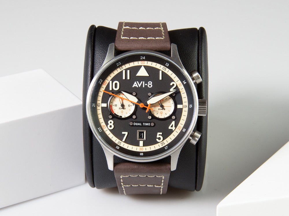 Reloj de Cuarzo AVI-8 Hawker Hurricane Carey Dual Time Manston, AV-4088-01
