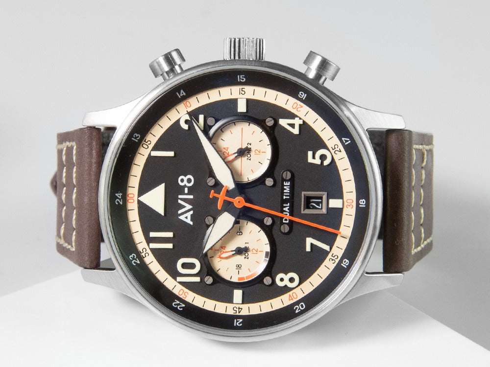 Reloj de Cuarzo AVI-8 Hawker Hurricane Carey Dual Time Manston, AV-4088-01