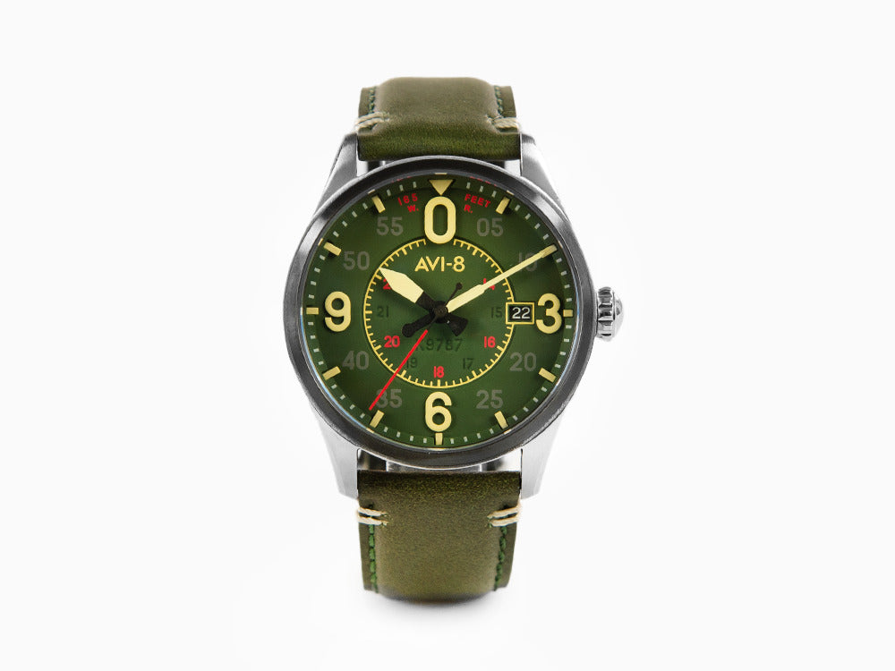 Reloj Automático AVI-8 Spitfire Smith Reading, Verde, 42 mm, AV-4090-03
