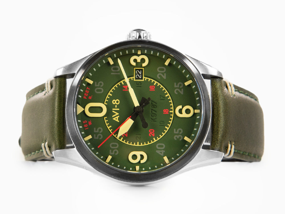Reloj Automático AVI-8 Spitfire Smith Reading, Verde, 42 mm, AV-4090-03
