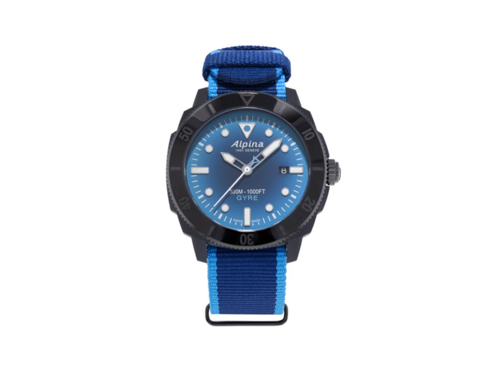 Reloj Automático Alpina Seastrong Diver Gyre, Azul, 44 mm, AL-525LNSB4VG6