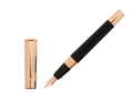 Pluma Estilográfica Aurora TU, Resina, PVD Oro rosa, Negro, T11CPN
