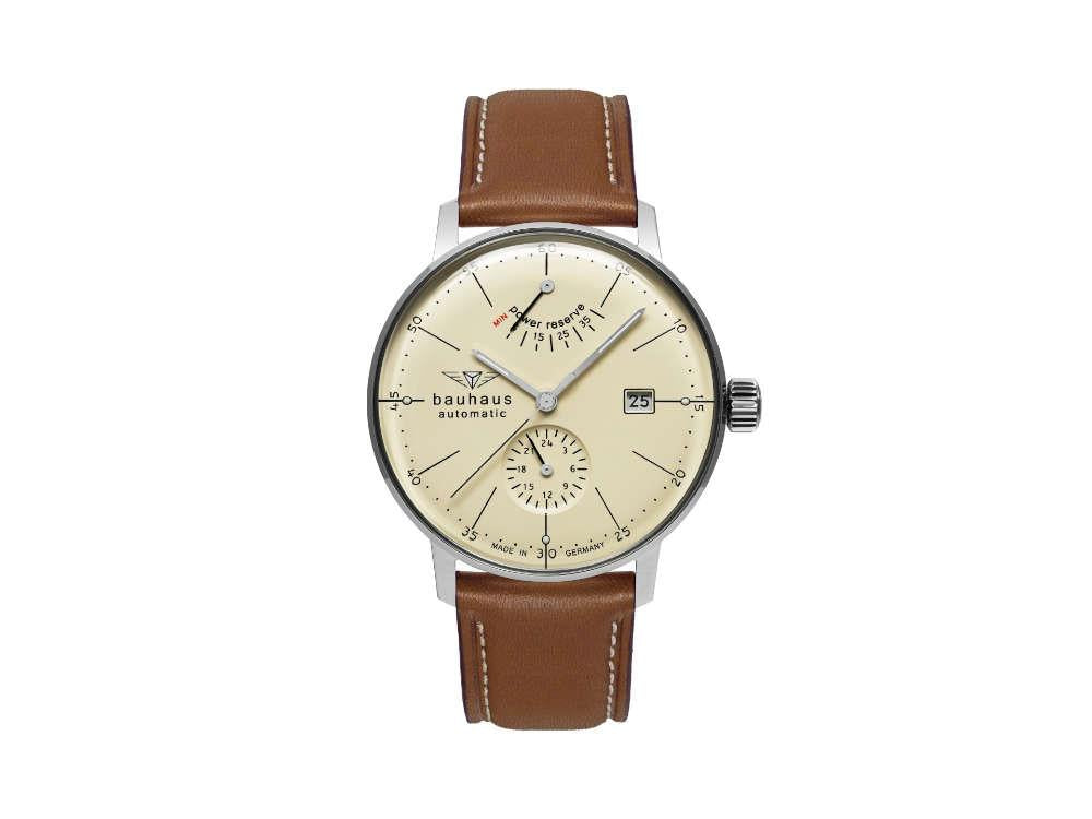 Reloj Automático Bauhaus Aviation Dessau, Beige, 41 mm, Miyota 9132, 2060-5