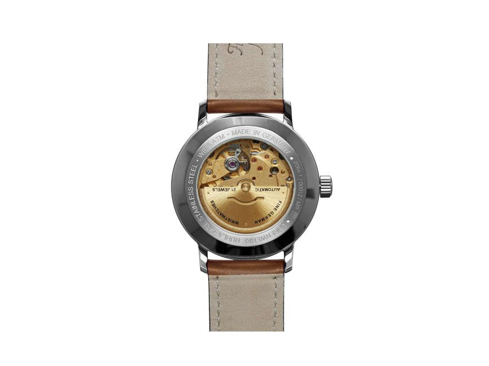 Reloj Automático Bauhaus Aviation Gessau, Blanco, 40 mm, Miyota 8215, 2064-1