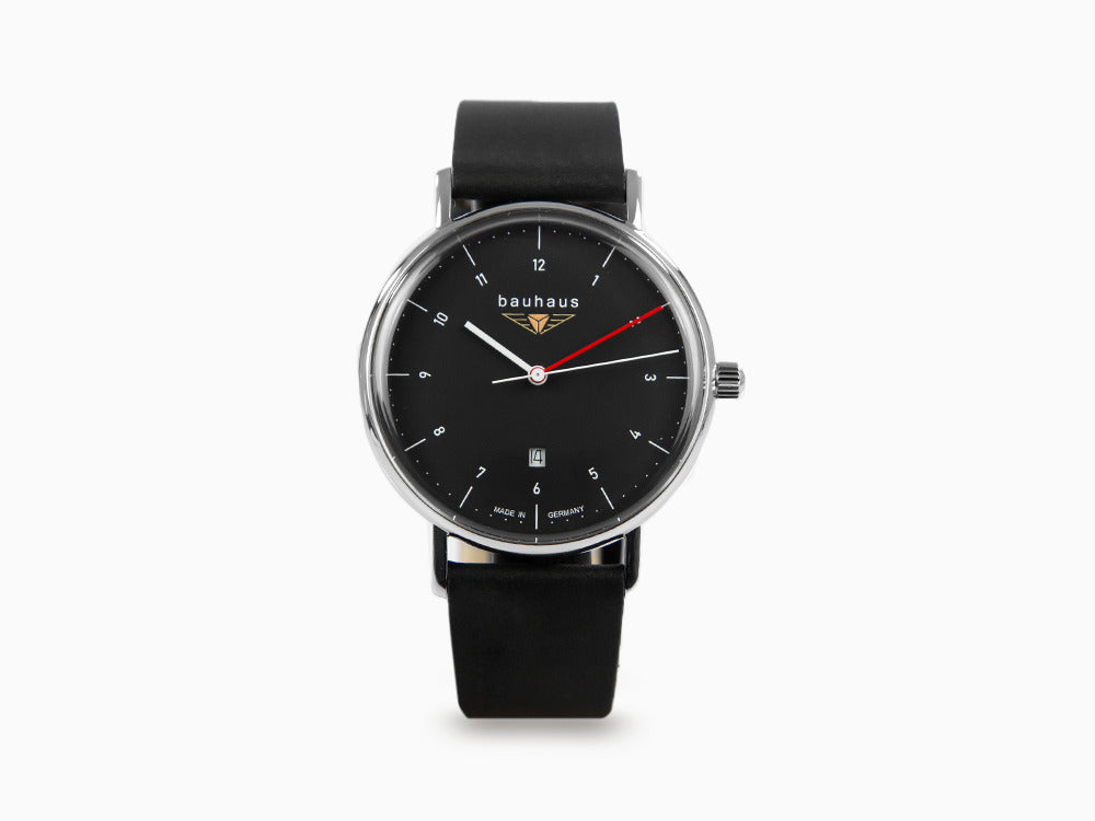 Reloj de Cuarzo Bauhaus, Negro, 41 mm, Día, 2140-2