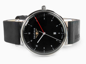 Reloj de Cuarzo Bauhaus, Negro, 41 mm, Día, 2140-2