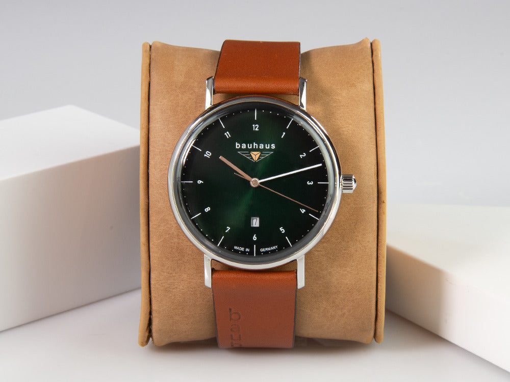 Reloj de Cuarzo Bauhaus, Verde, 41 mm, Día, 2140-4