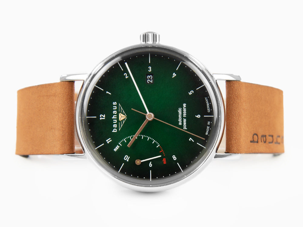 Reloj Automático Bauhaus, Verde, 41 mm, Día, 2160-4
