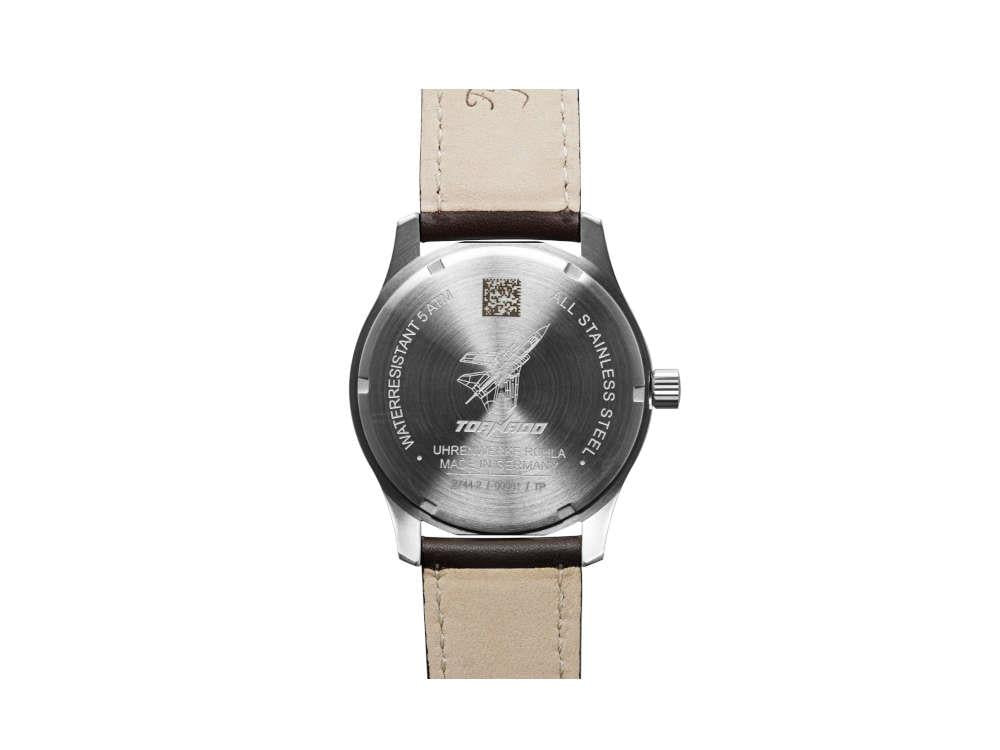 Reloj de Cuarzo Bauhaus Aviation Tornado GMT, Negro, 42 mm, Día, 2744-2