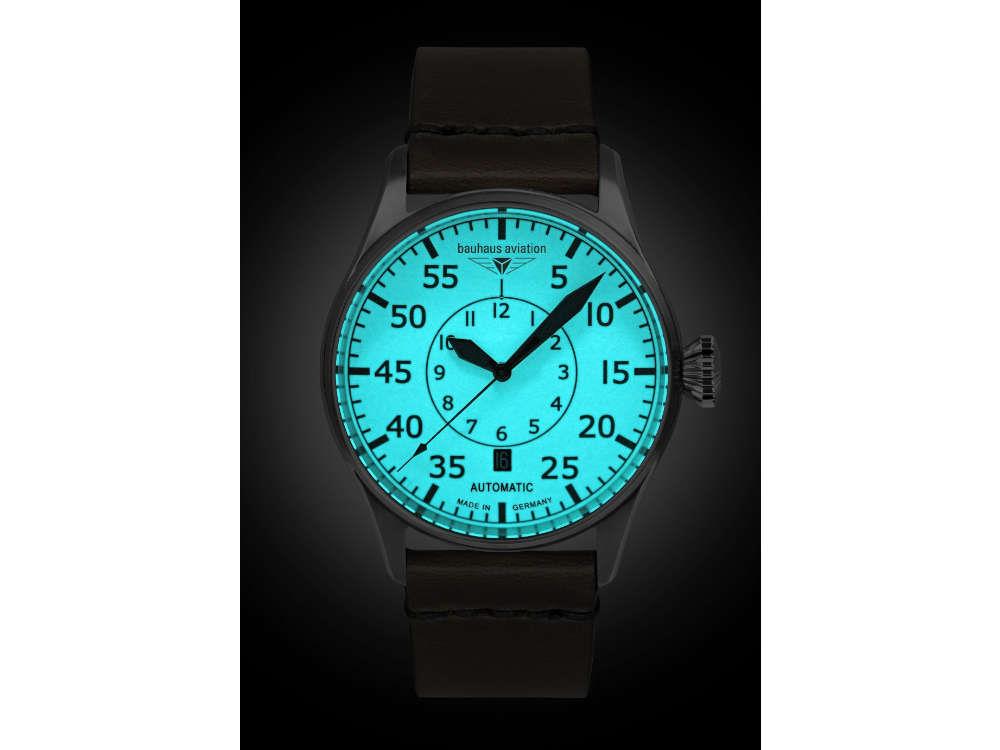 Reloj Automático Bauhaus Aviation Flight Cotrol, Beige, 42 mm, SW 220, 2756-5