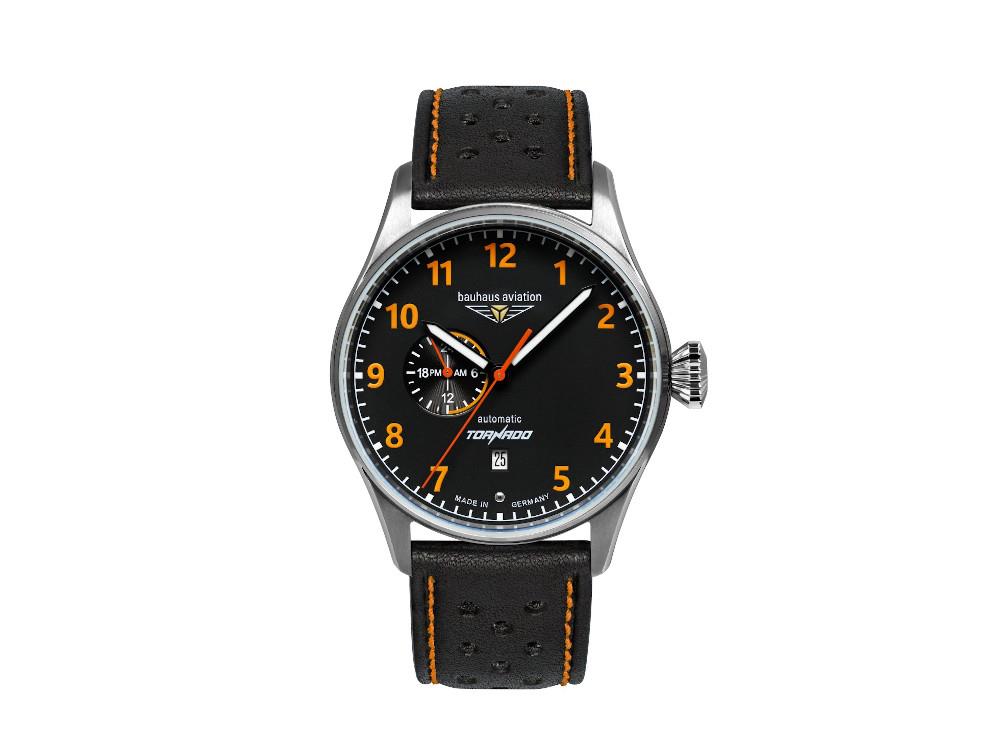 Reloj Automático Bauhaus Aviation Tornado, Negro, 42 mm,Día, 2764-5