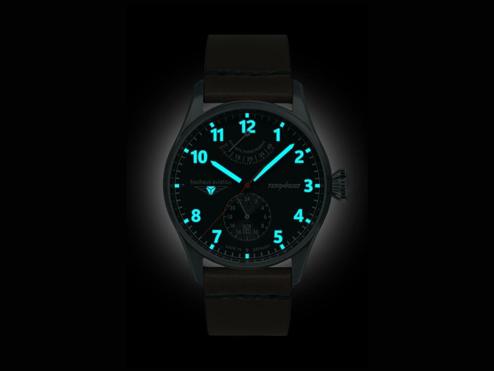 Reloj Automático Bauhaus Aviation Tornado, Negro, 42 mm, Día, 2790-2