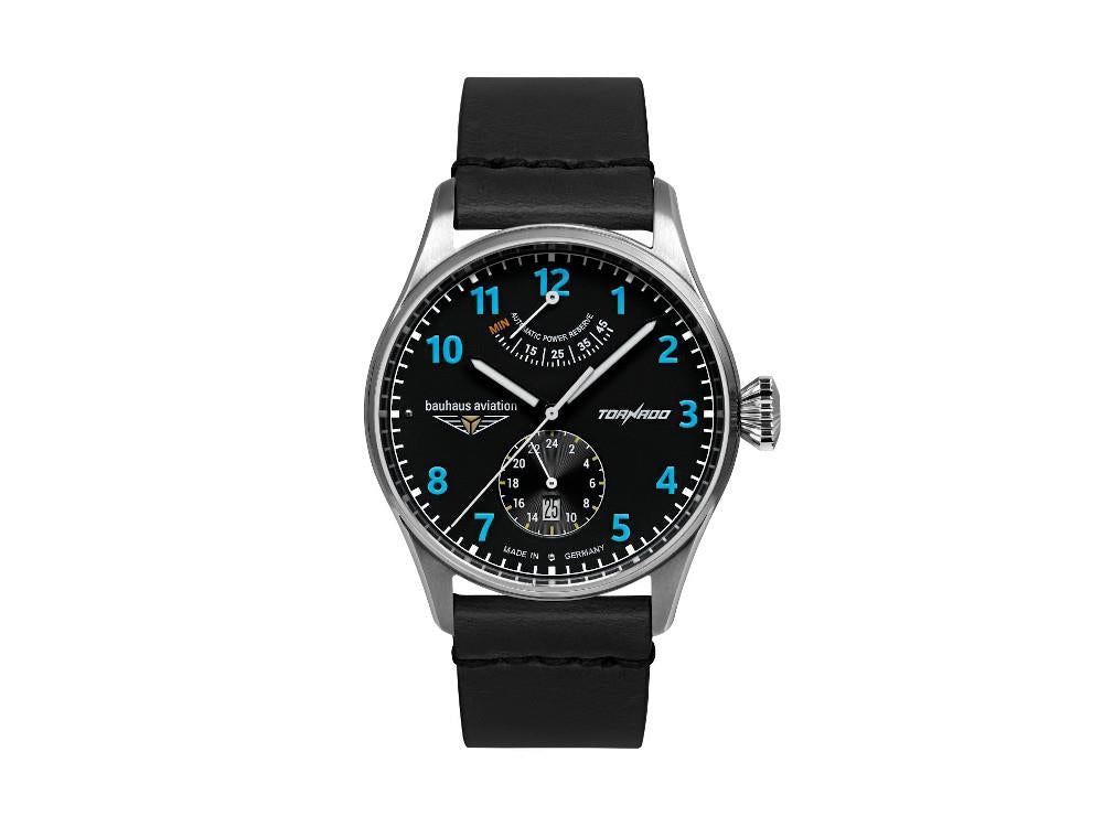 Reloj Automático Bauhaus Aviation Tornado, Negro, 42 mm, Día, 2790-3