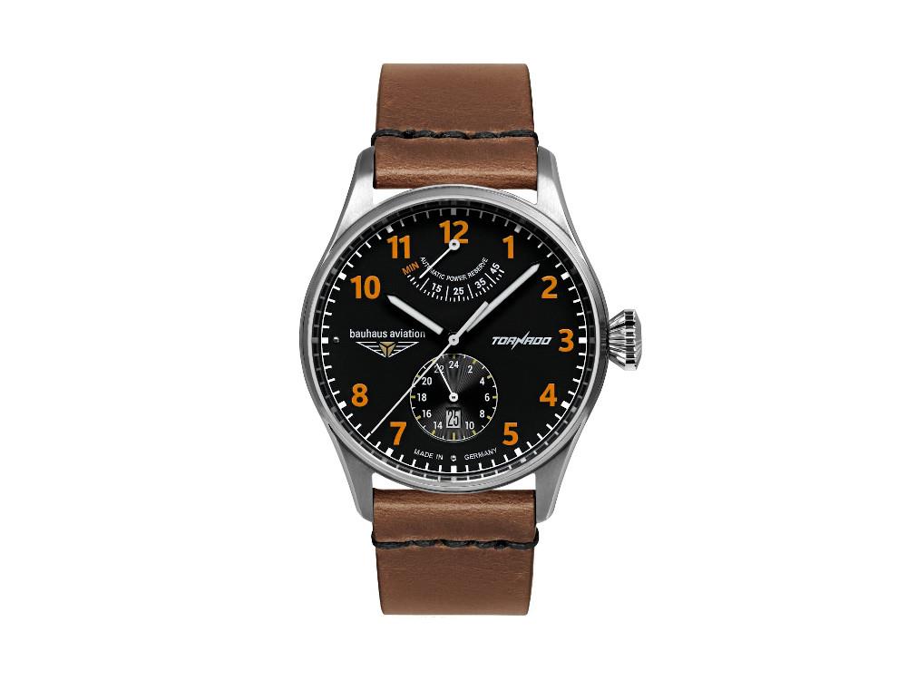 Reloj Automático Bauhaus Aviation Tornado, Negro, 42 mm, Día, 2790-5
