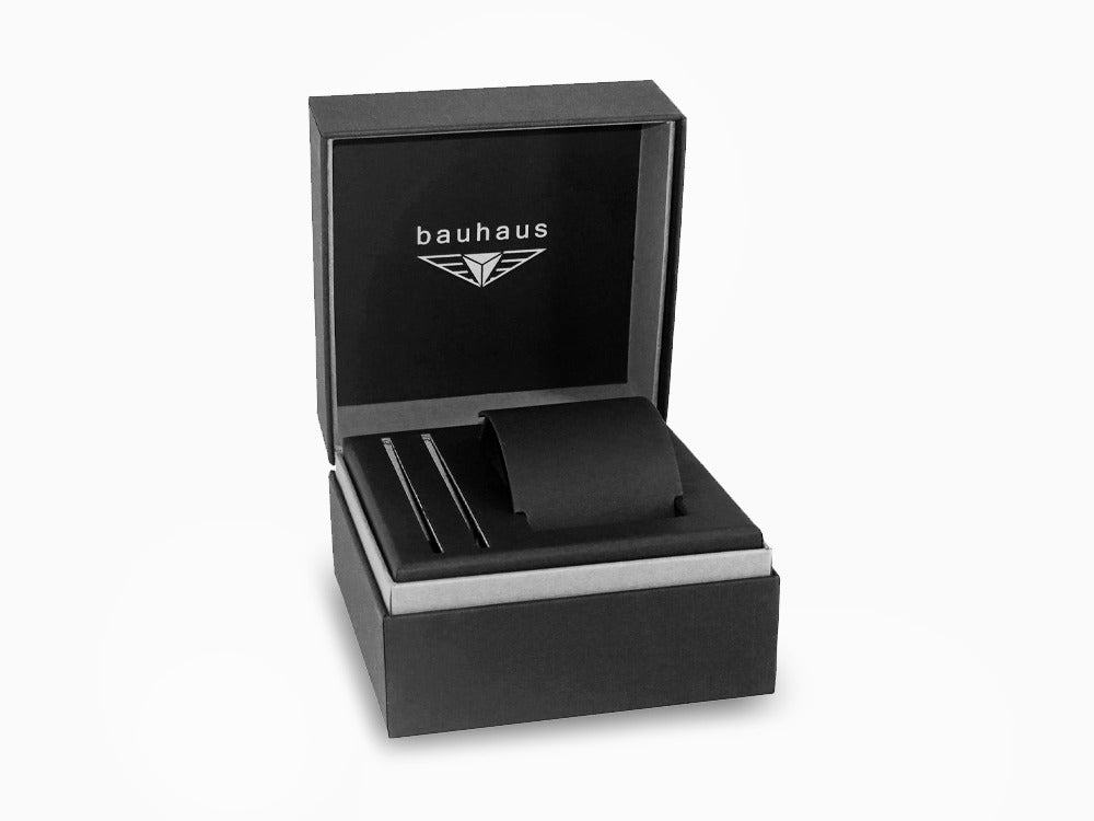 Reloj Automático Bauhaus Aviation, Titanio, Beige, 42 mm, Día, 2860-5