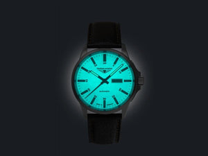 Reloj Automático Bauhaus Aviation, Titanio, Beige, 42 mm, 8205, 2866-5