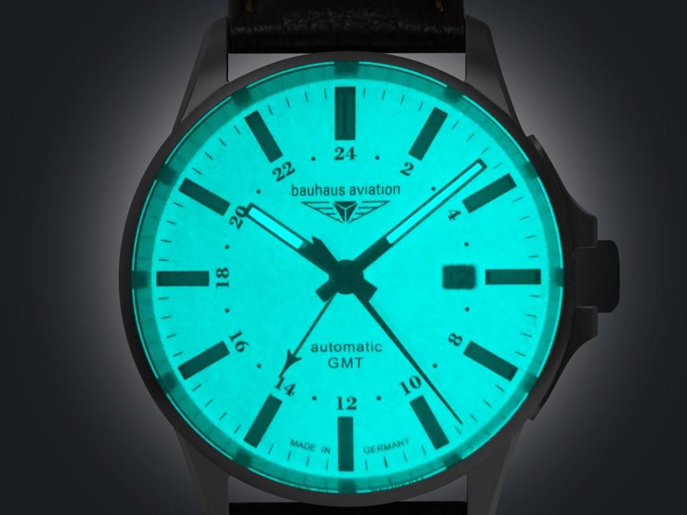 Reloj Automático Bauhaus Aviation Titanium, Blanco, 42 mm, Día, 2868-5