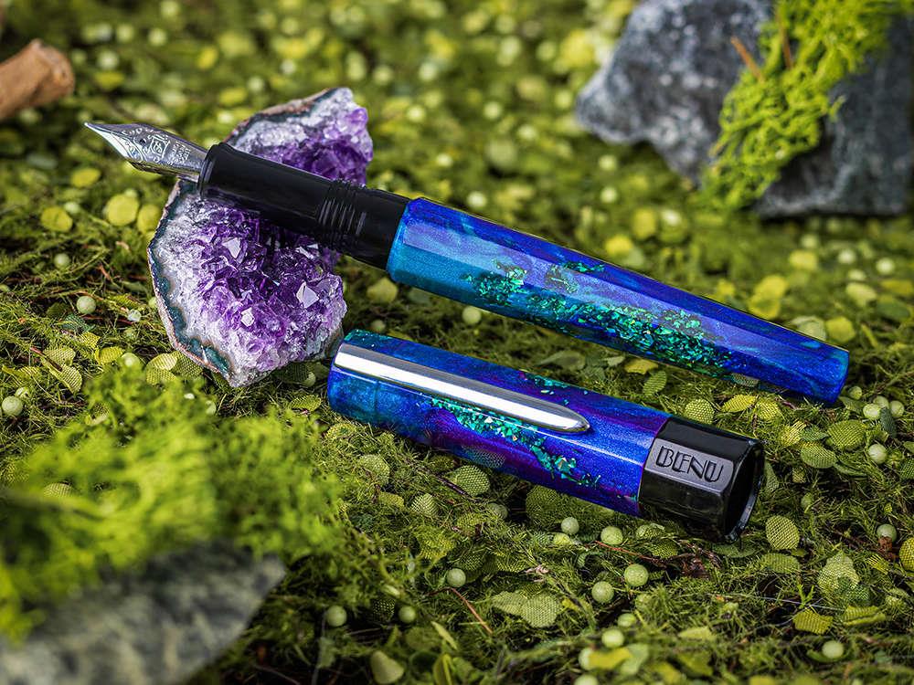 Pluma Estilográfica Benu Euphoria Tropical Voyage, Azul, 05.1.01.5.0