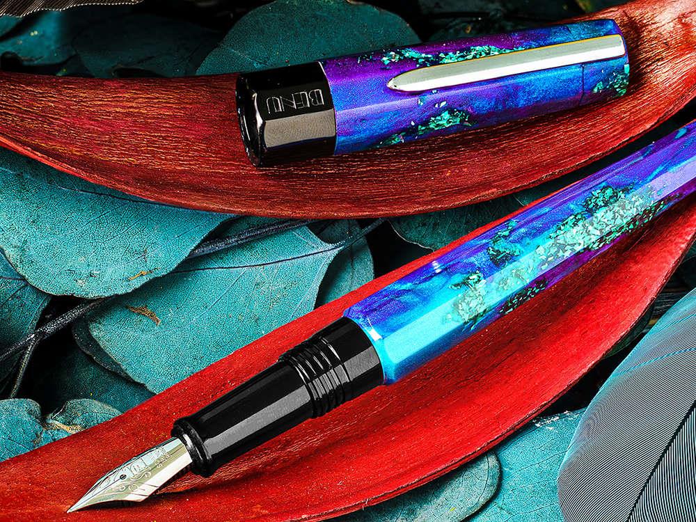 Pluma Estilográfica Benu Euphoria Tropical Voyage, Azul, 05.1.01.5.0