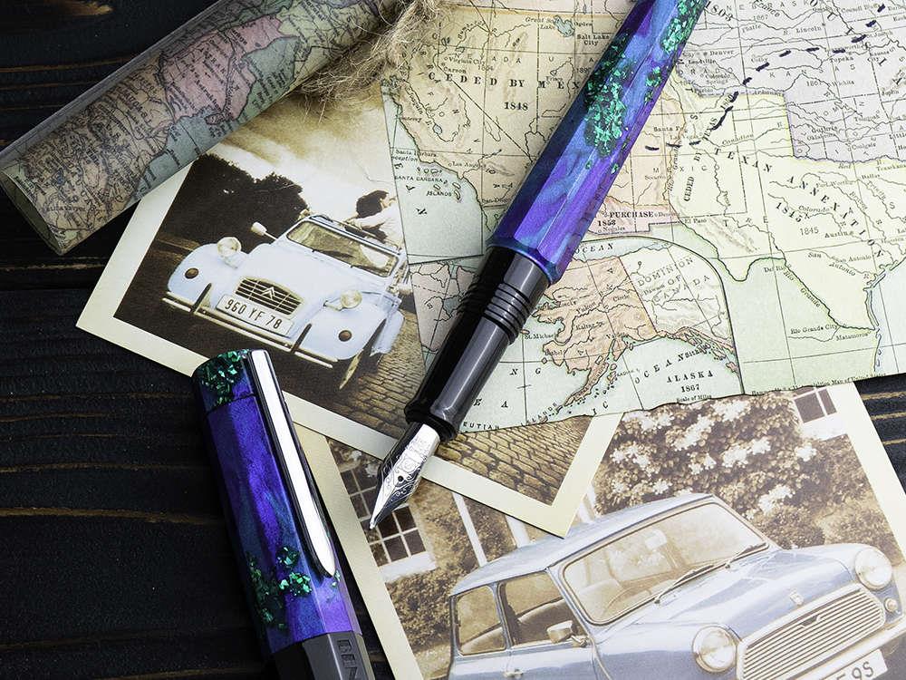 Pluma Estilográfica Benu Euphoria Tropical Voyage, Azul, 05.1.01.5.0