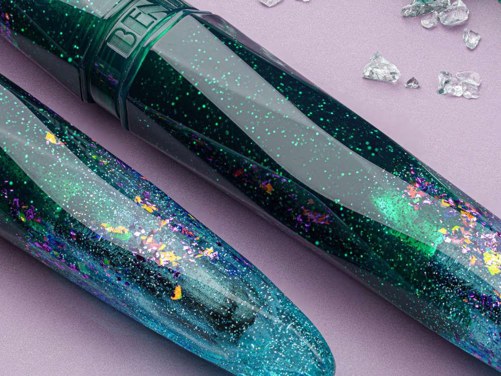 Pluma Estilográfica Benu Briolette Starlit Oasis, Verde, 17.2.14.5.0