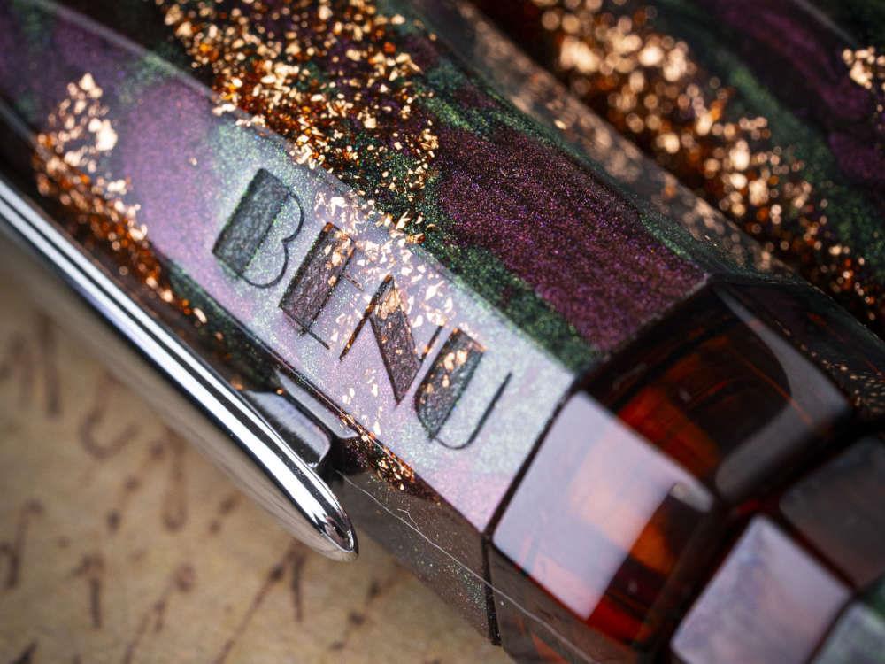 Pluma Estilográfica Benu AstroGem Midas, Resina, Marrón, 22.2.07.5.0-S