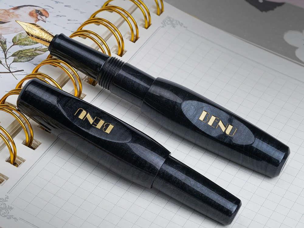 Pluma Estilográfica Benu Pixie Smoky Black, Negro, 24.2.35.6.0