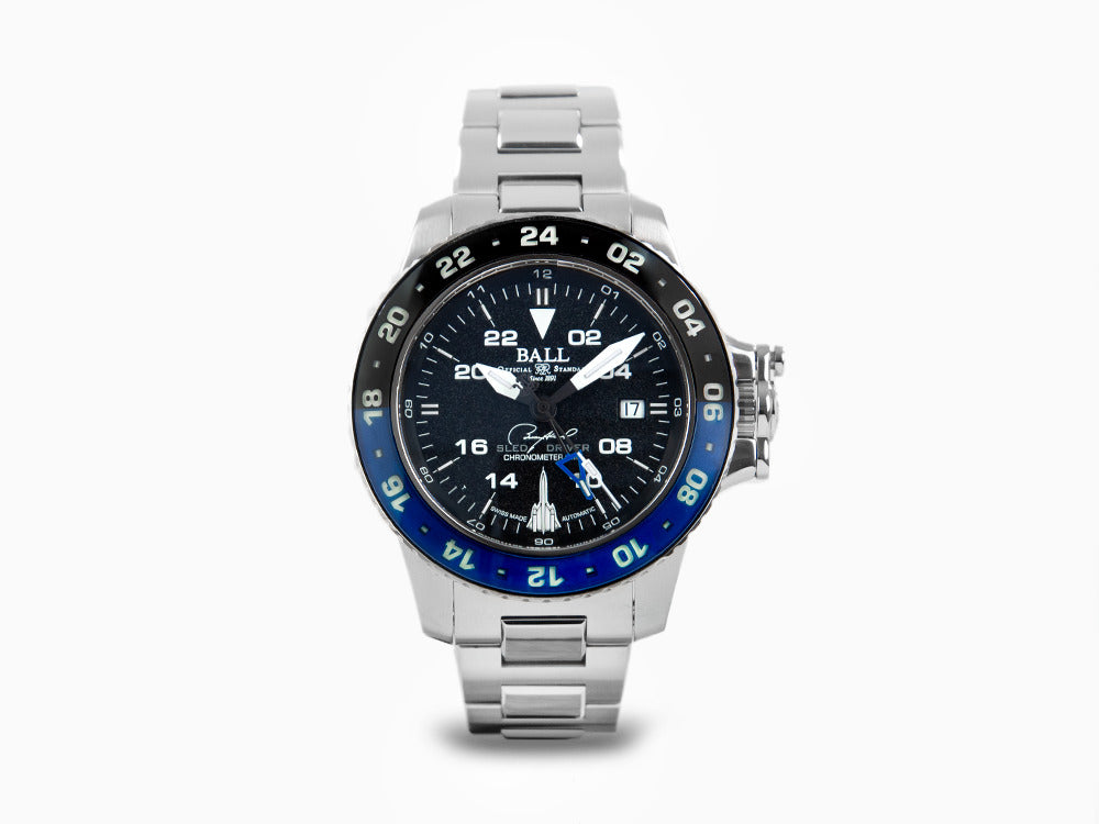Reloj Automático Ball Engineer Hydrocarbon AeroGMT Sled Driver, Negro, COSC