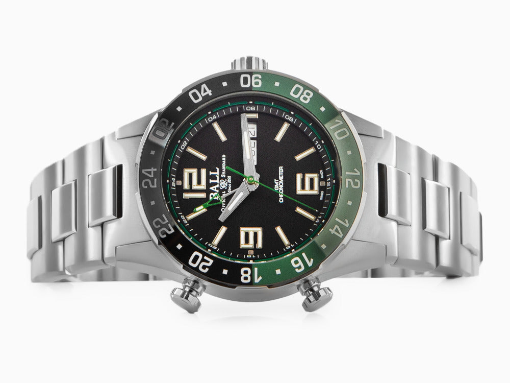 Reloj Automático Ball Roadmaster Marine GMT, Negro, 40 mm, GMT, DG3030B-S2C-BK