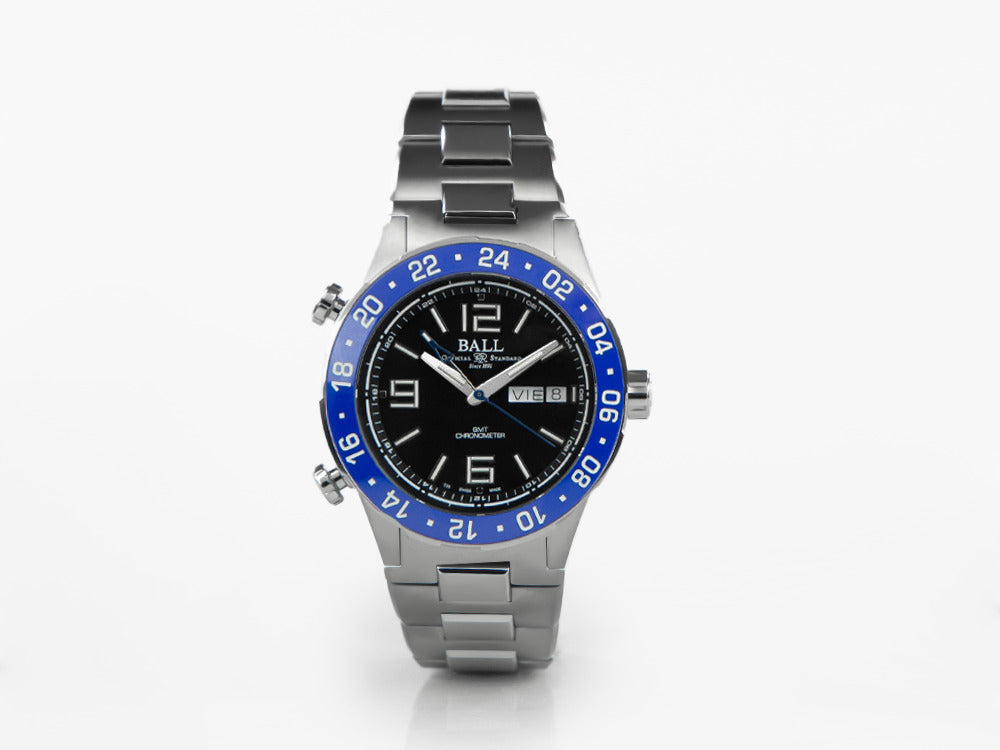 Reloj Automático Ball Roadmaster Marine GMT, Negro, 40 mm, E.L., DG3030B-S6CJ-BK