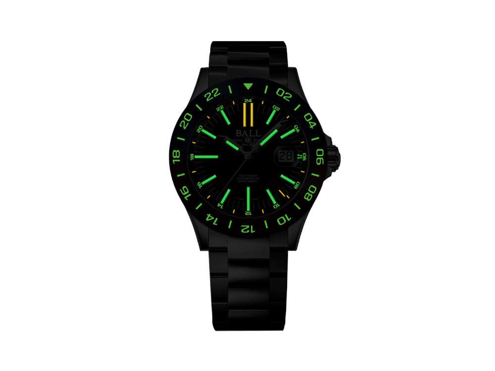 Reloj Automático Ball Engineer III Outlier GMT, Negro, 40 mm, DG9002B-S2C-BK